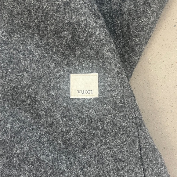 Vuori Soho Melton Trench Coat Dark Gray Winter Jacket Size Large - Picture 10 of 12